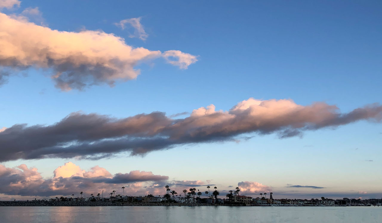 Clouds over the ocean